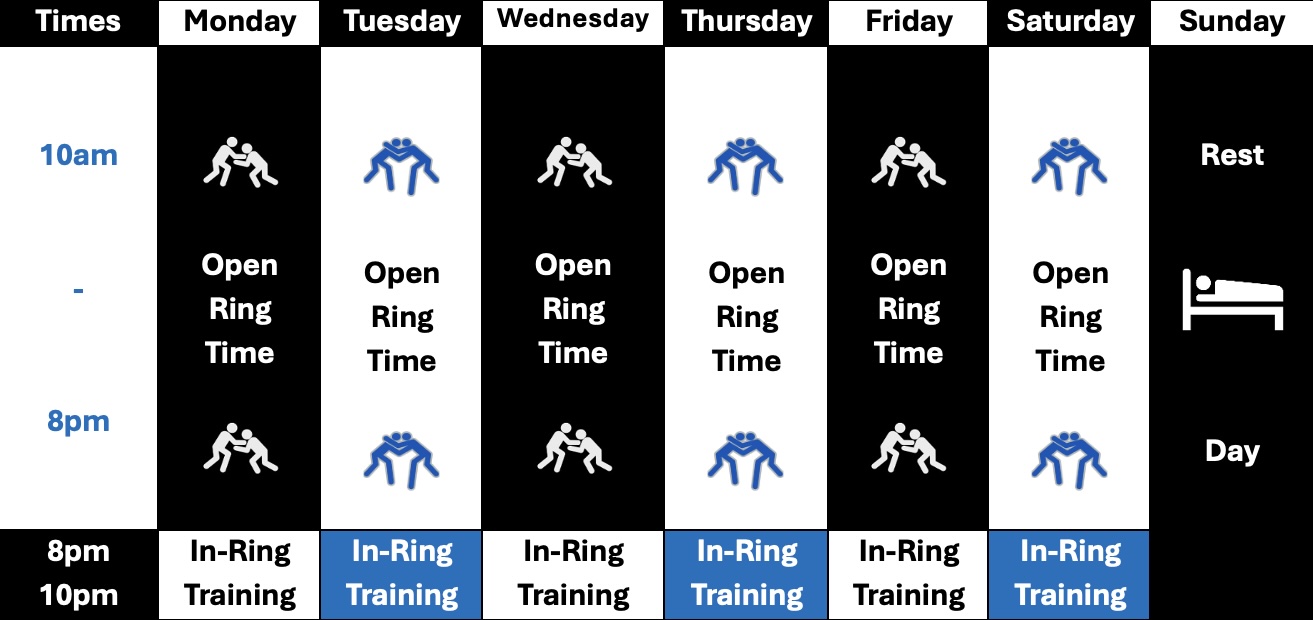 WFPC Lebanon Training Schedule